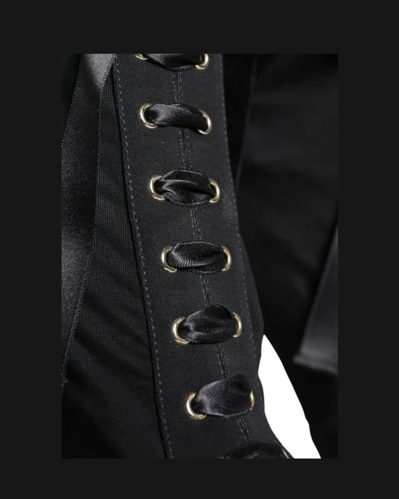 Dolce & Gabbana Black Jersey Stretch Ankle Booties Shoes Boots