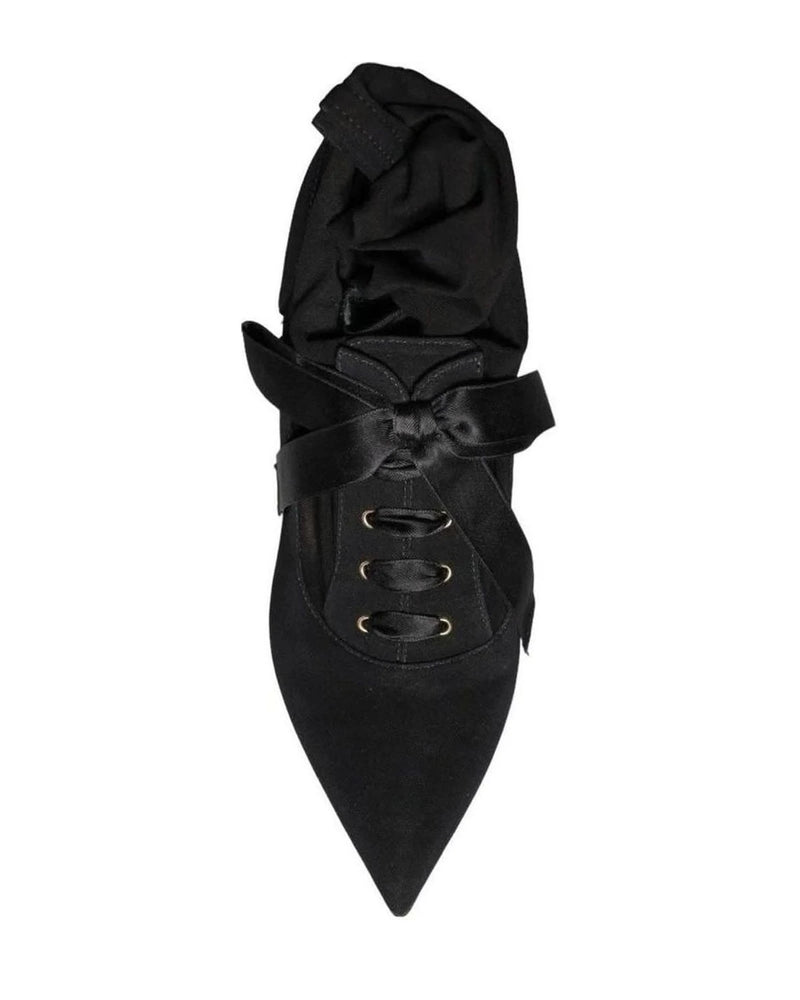 Dolce & Gabbana Black Stiletto Heels Mid Calf Boots Shoes Boots