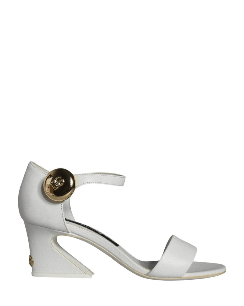 Dolce & Gabbana White Leather Heels Heels