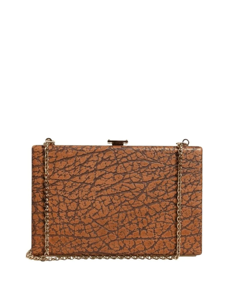 Dolce & Gabbana Brown Leather Clutch Clutch Bags