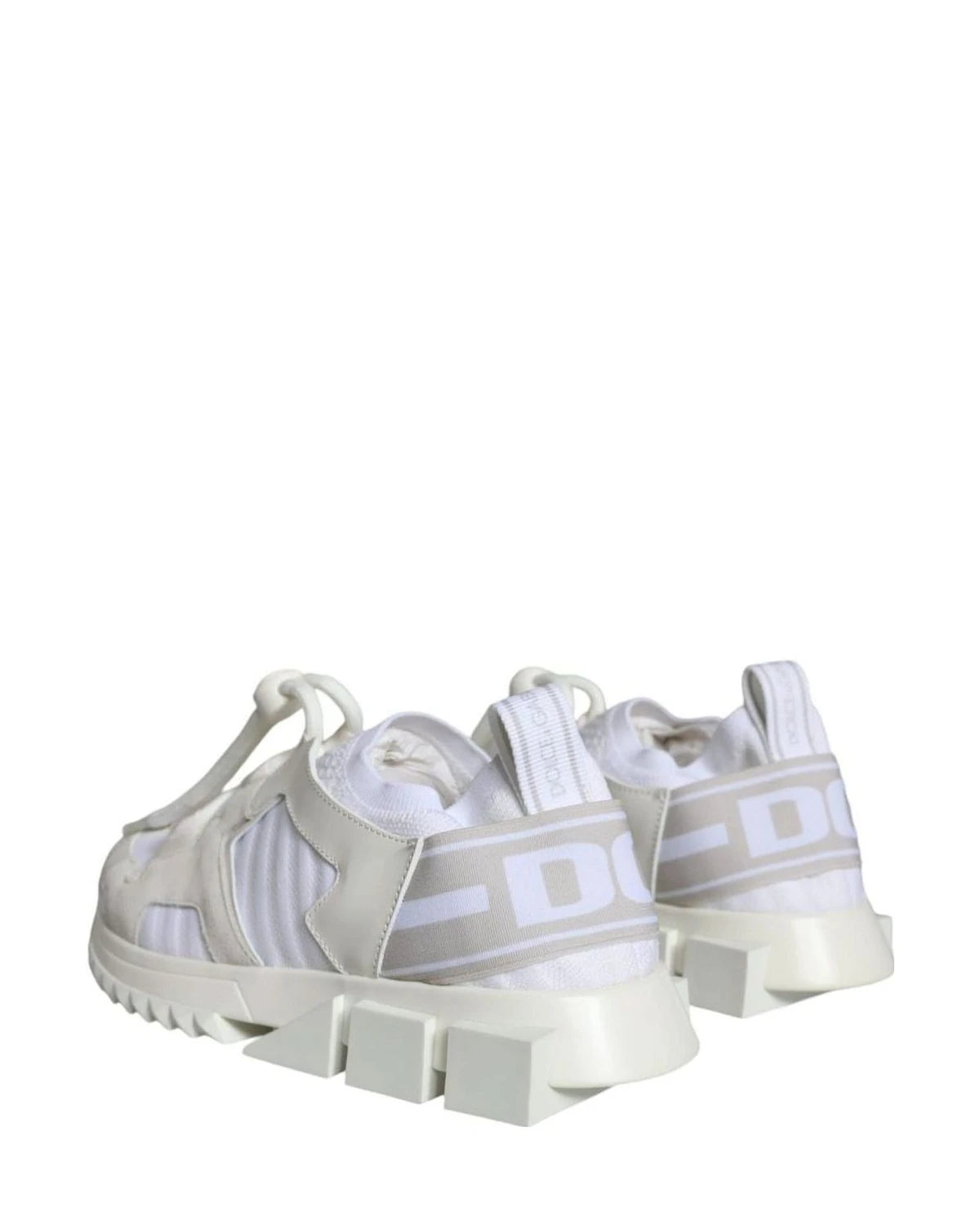 Dolce & Gabbana White Mesh Sorrento Trekking Sneakers Shoes Sneakers