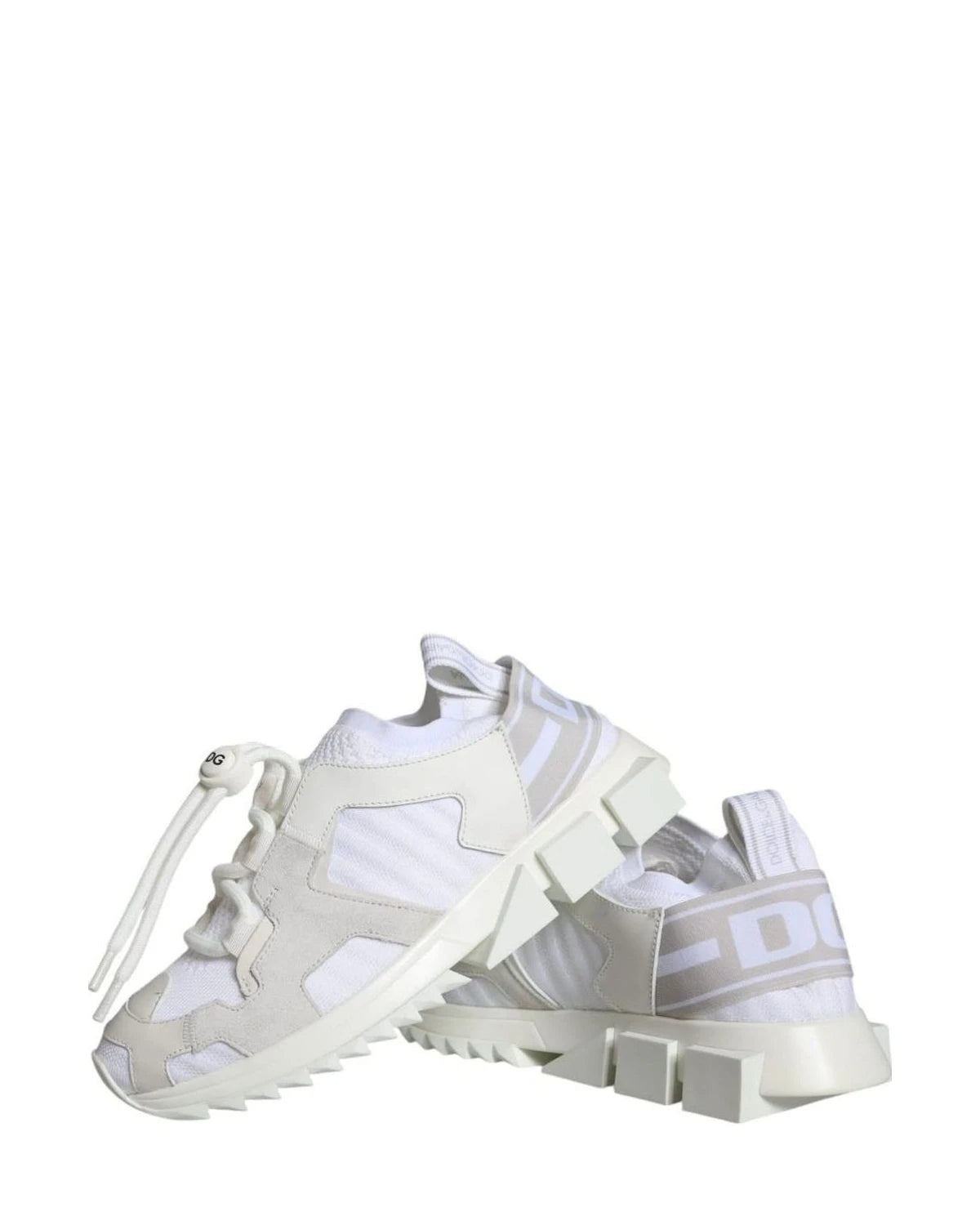 Dolce & Gabbana White Mesh Sorrento Trekking Sneakers Shoes Sneakers