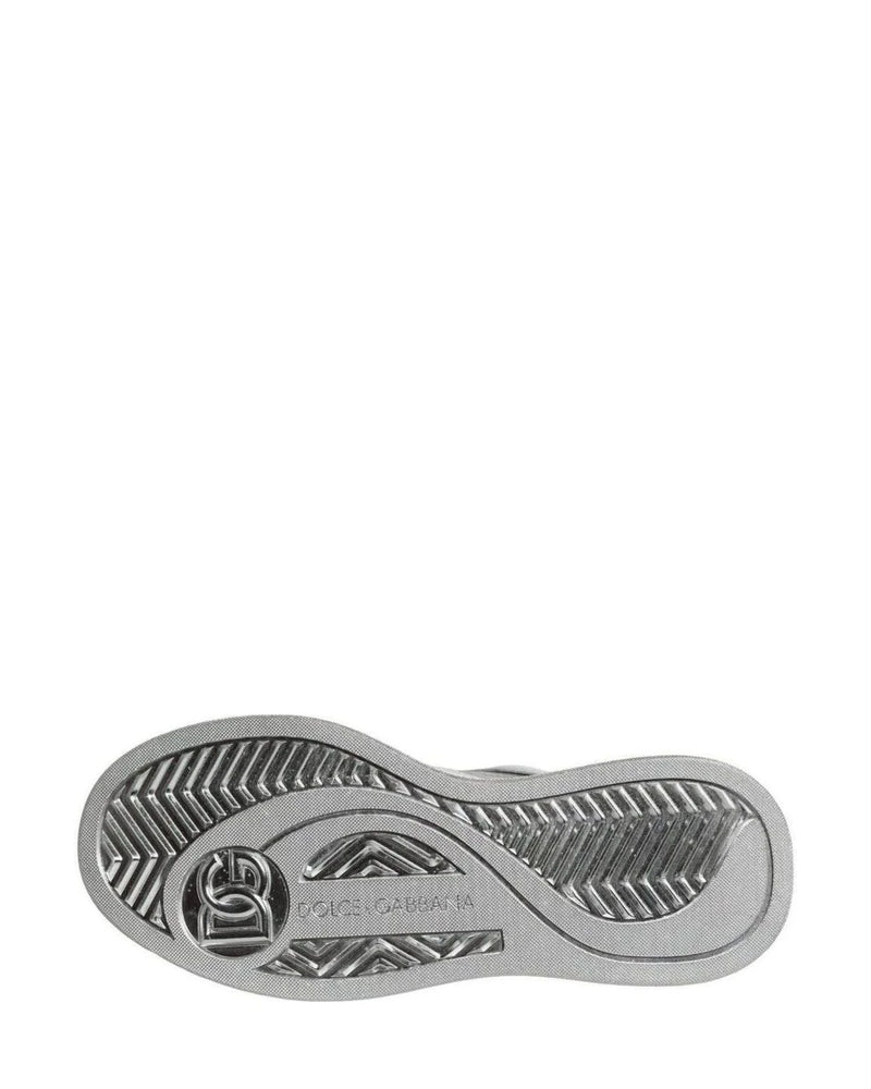 Dolce & Gabbana White Leather Low Top Sneakers Shoes Sneakers