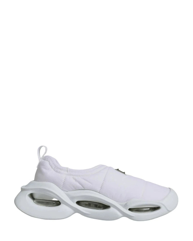 Dolce & Gabbana White Padded Fabric Low Top Sneakers Shoes Sneakers