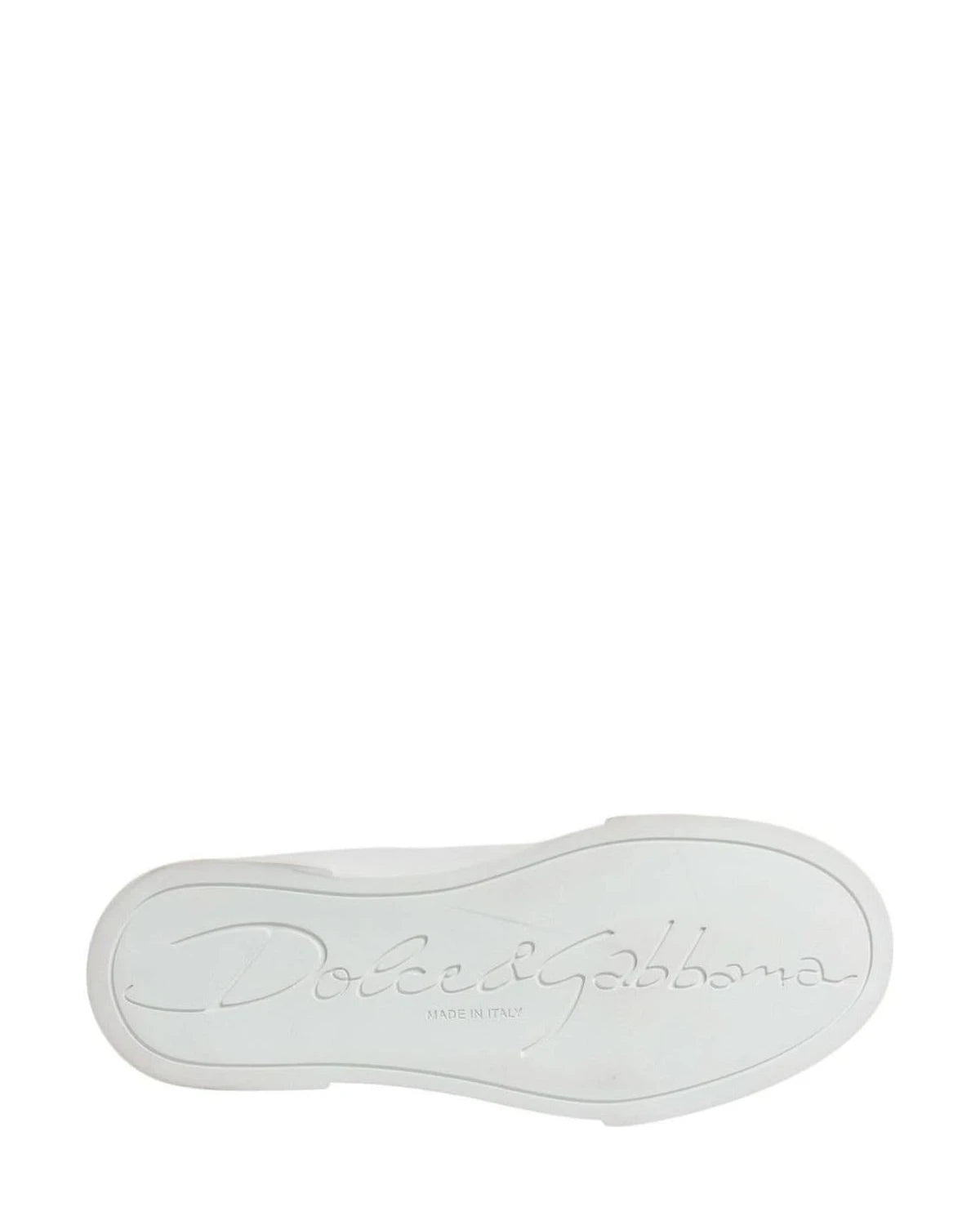 Dolce & Gabbana White Leather Classic Low Top Sneakers Shoes Sneakers
