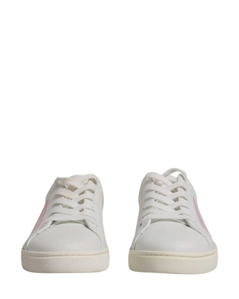 Dolce & Gabbana White Classic Calf Leather Sneakers Shoes Sneakers