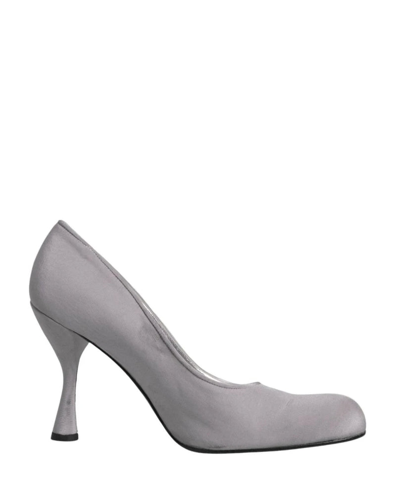 Dolce & Gabbana Gray Suede Leather High Heel Pumps Shoes Heels