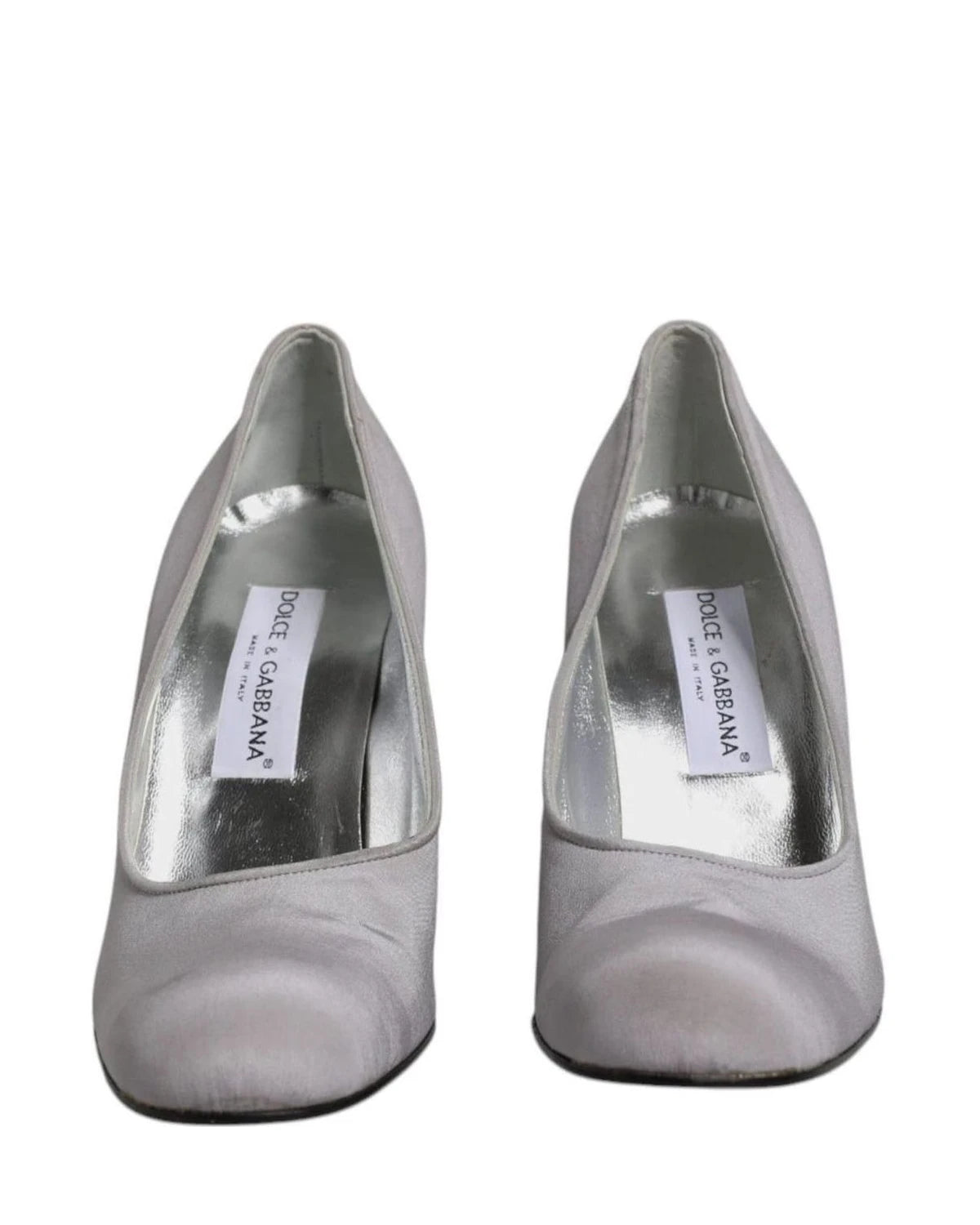 Dolce & Gabbana Gray Suede Leather High Heel Pumps Shoes Heels