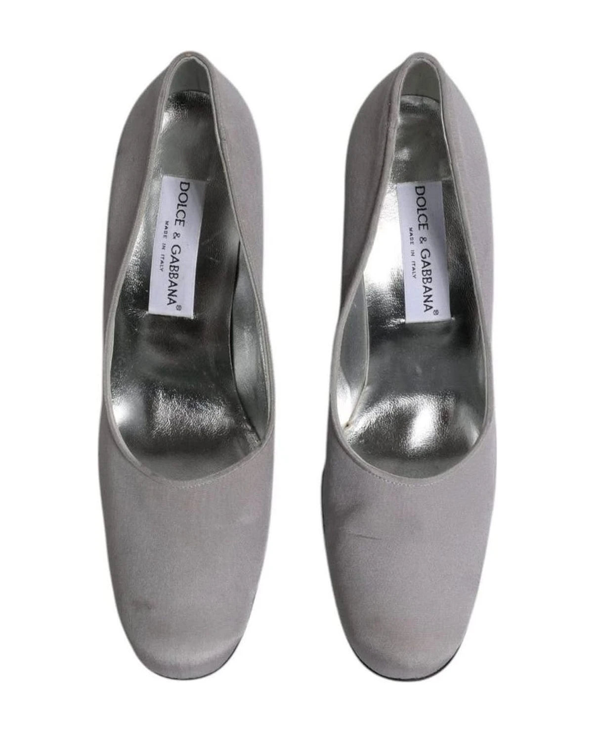 Dolce & Gabbana Gray Suede Leather High Heel Pumps Shoes Heels