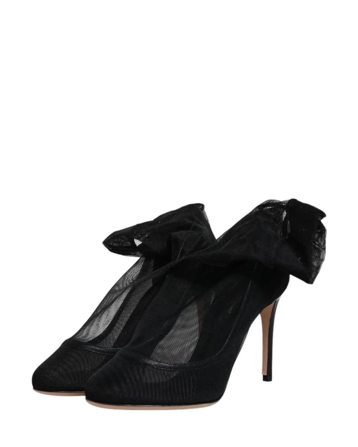 Dolce & Gabbana Black Nylon Mesh Sock Style Boots Shoes Boots
