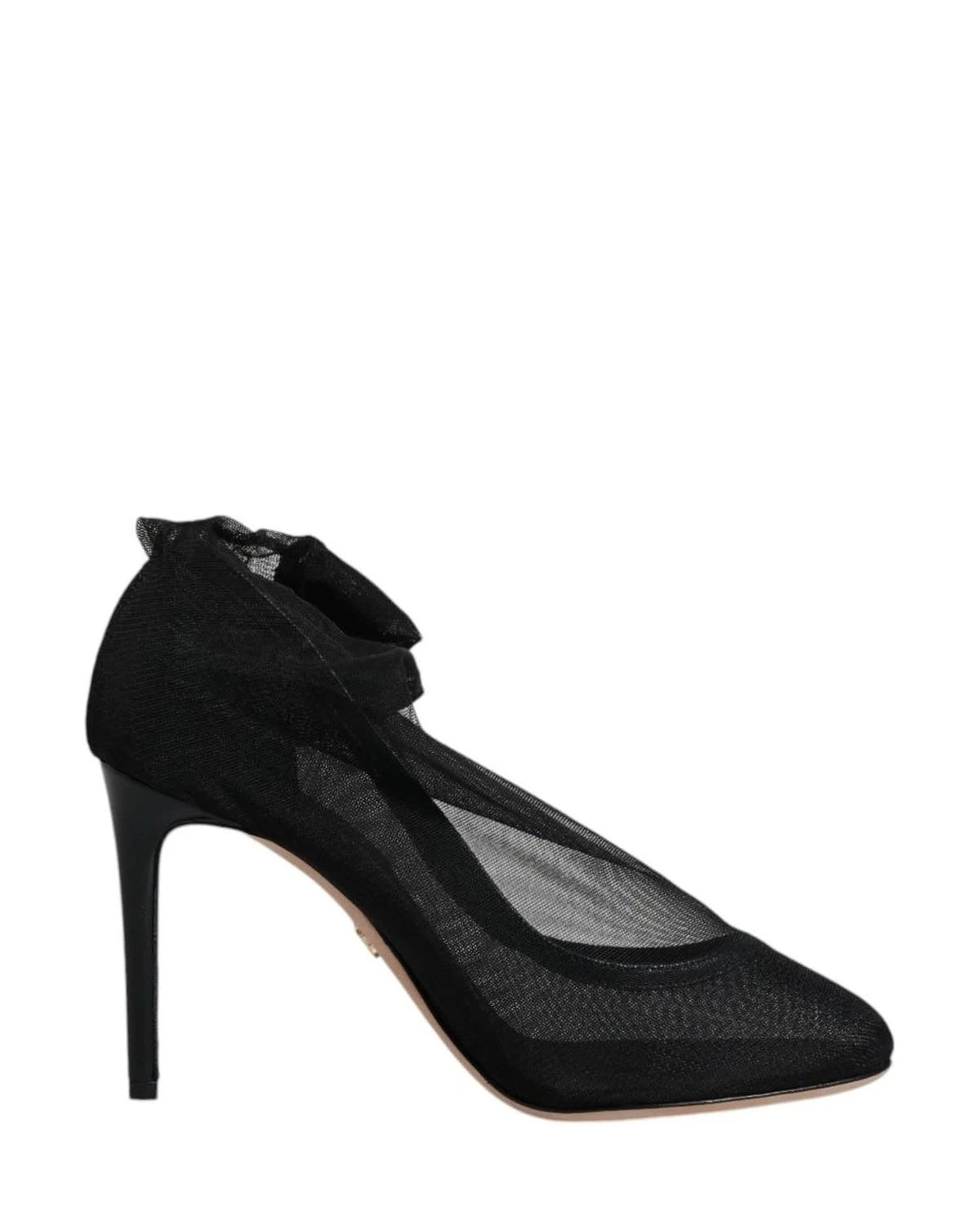 Dolce & Gabbana Black Nylon Mesh Sock Style Boots Shoes Boots