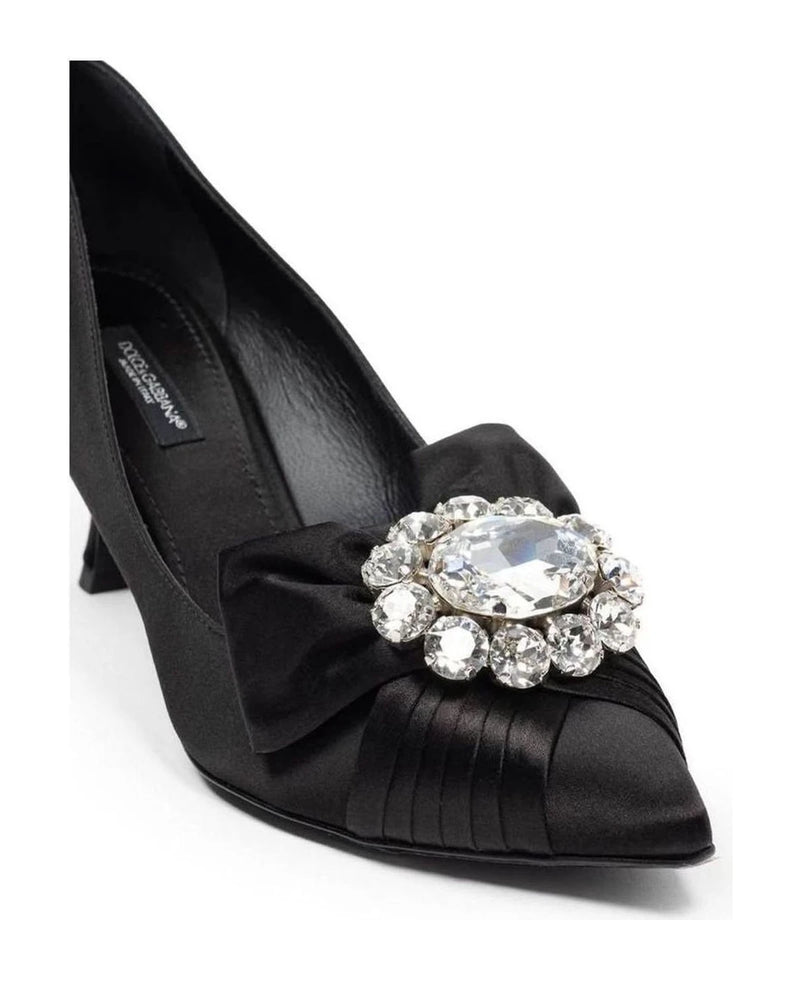 Dolce & Gabbana Viscose Black Pump Heels