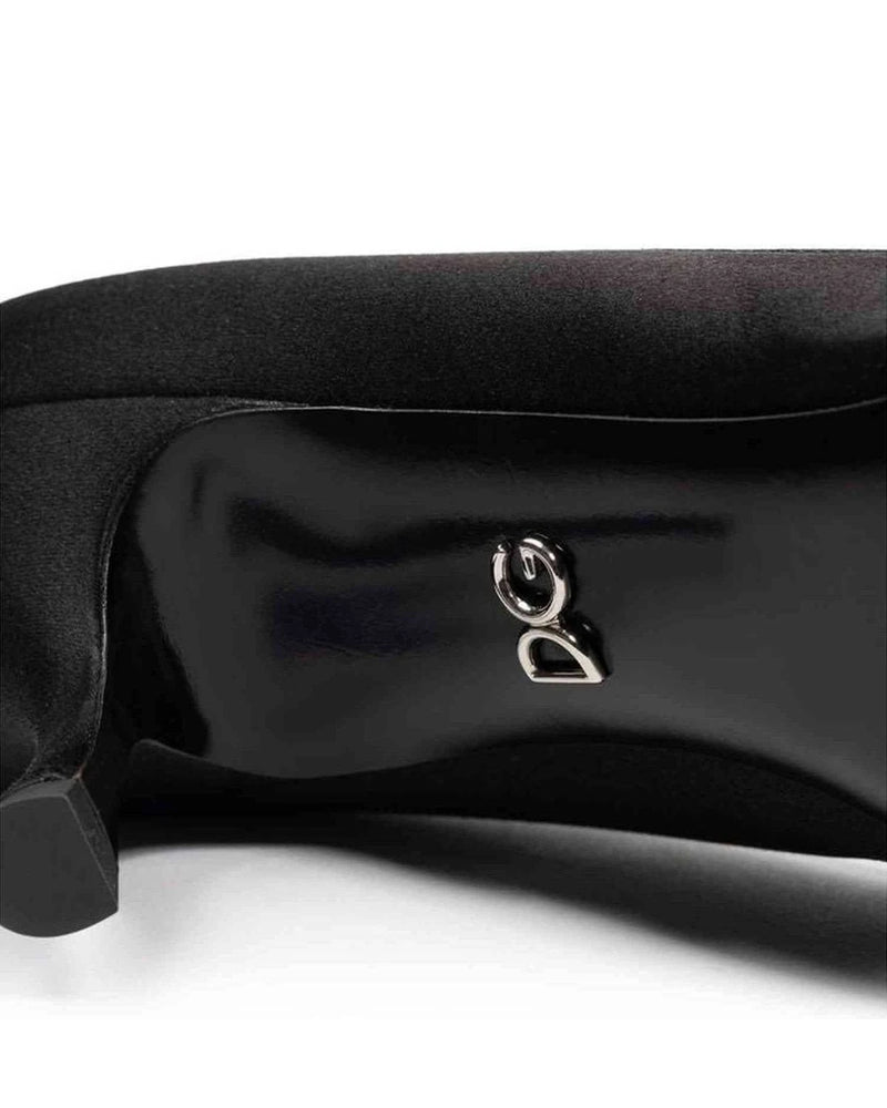 Dolce & Gabbana Viscose Black Pump Heels