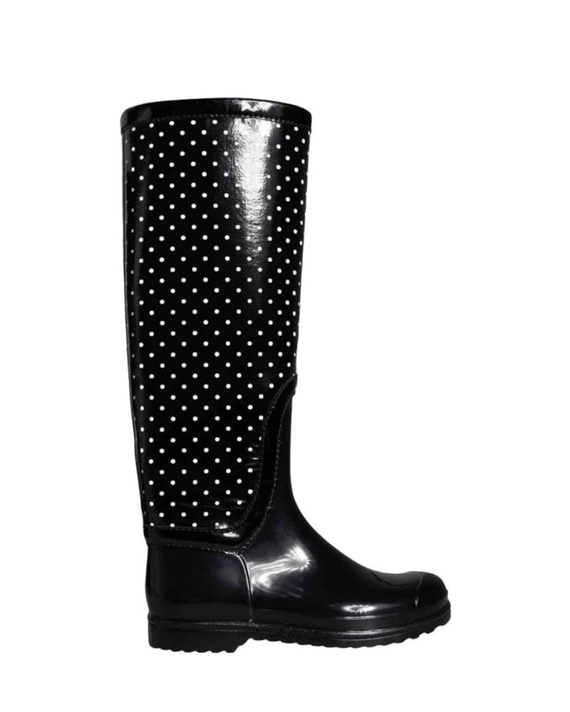 Dolce & Gabbana Black Rubber Boot Boots