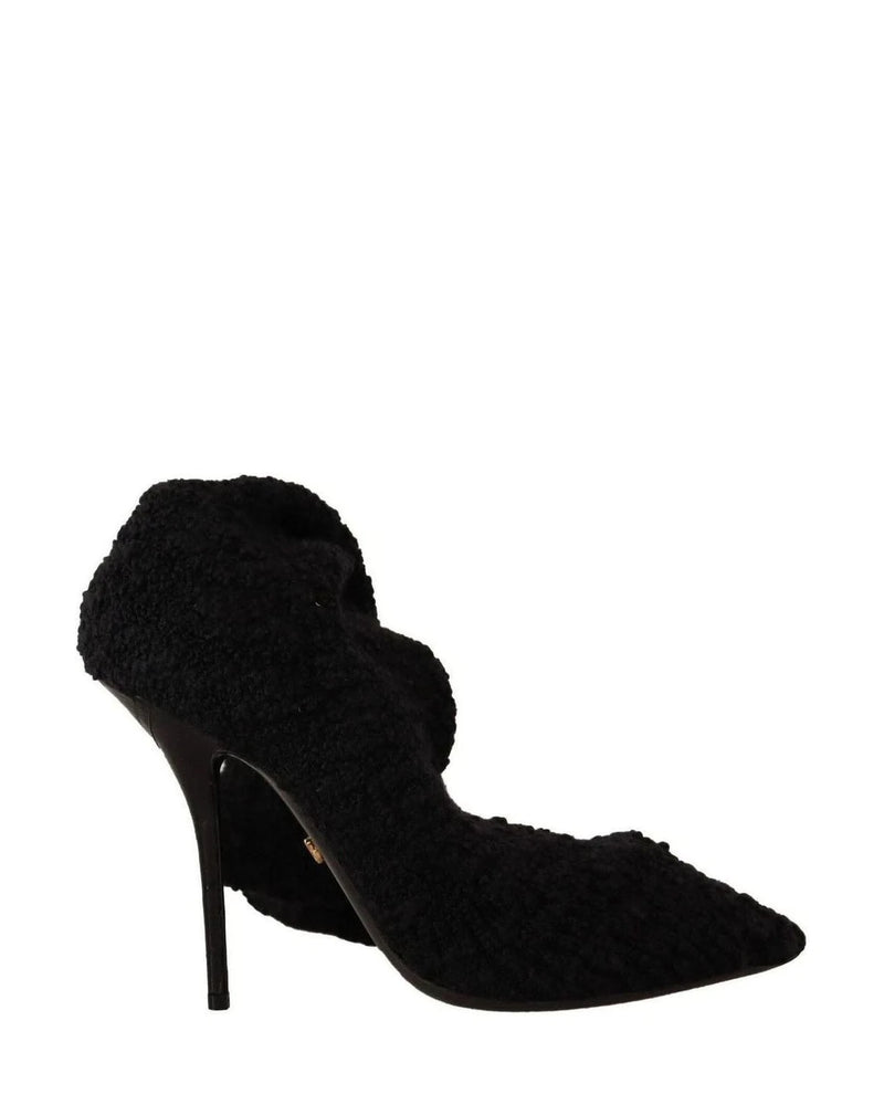 Dolce & Gabbana Black Chic Stretch Sock Boots Boots