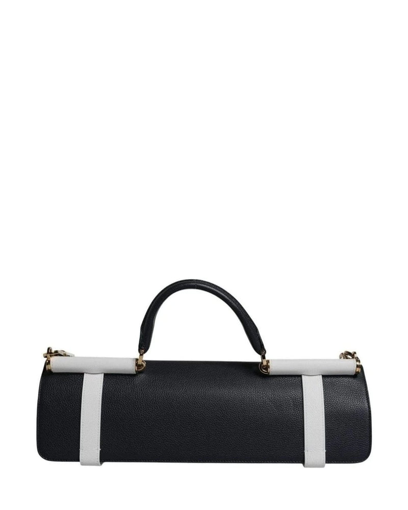 Dolce & Gabbana White Leather Calfskin Crossbody Shoulder Bag Shoulder Bags