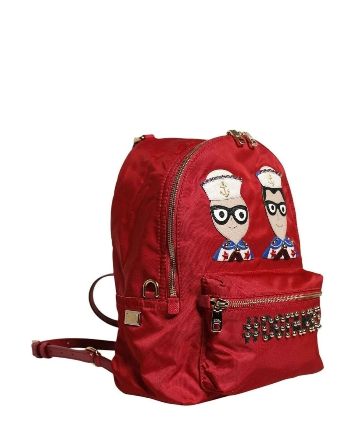 Dolce & Gabbana Red #Dgfamily Vulcano Embellishment Backpack Bag Backpacks