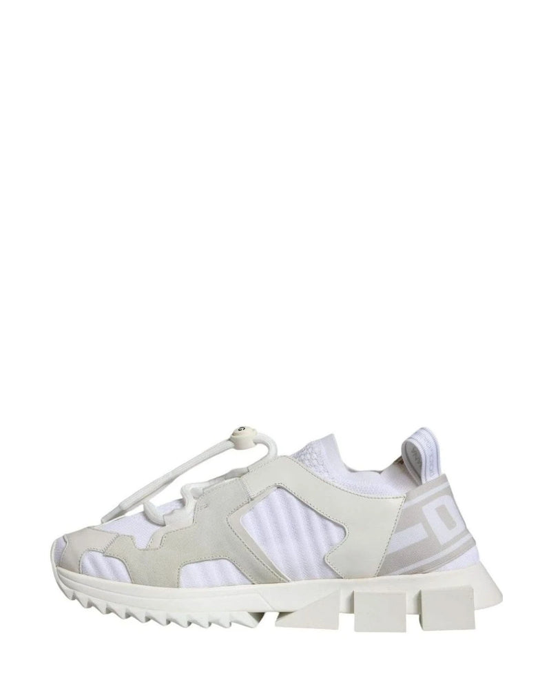 Dolce & Gabbana White Mesh Sorrento Trekking Sneakers Shoes Sneakers