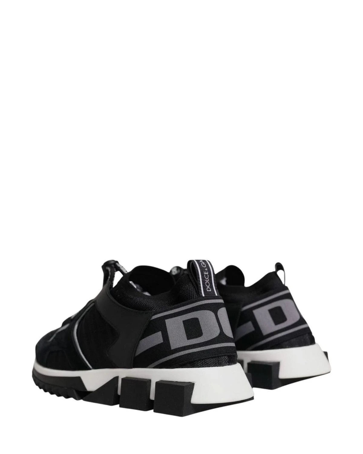 Dolce & Gabbana Black Mesh Sorrento Trekking Sneakers Shoes Sneakers