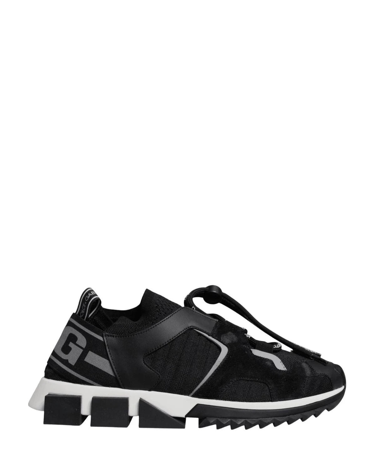 Dolce & Gabbana Black Mesh Sorrento Trekking Sneakers Shoes Glam Steals