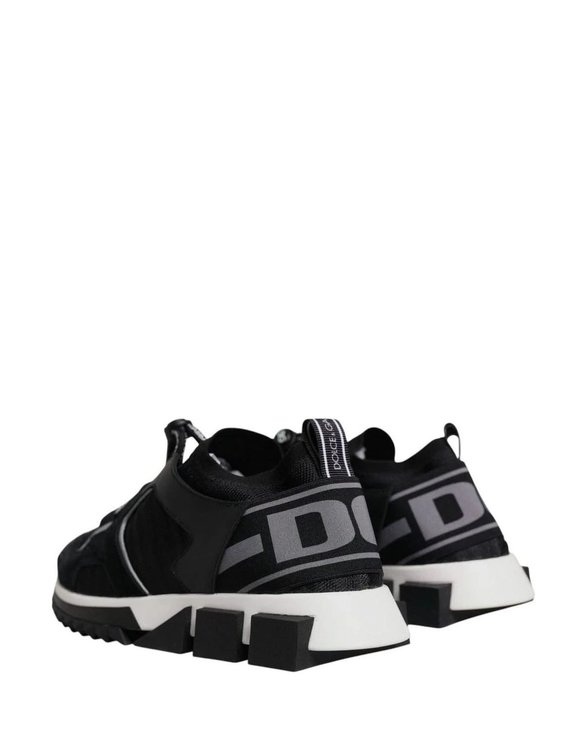 Dolce & Gabbana Black Mesh Sorrento Trekking Sneakers Shoes Sneakers