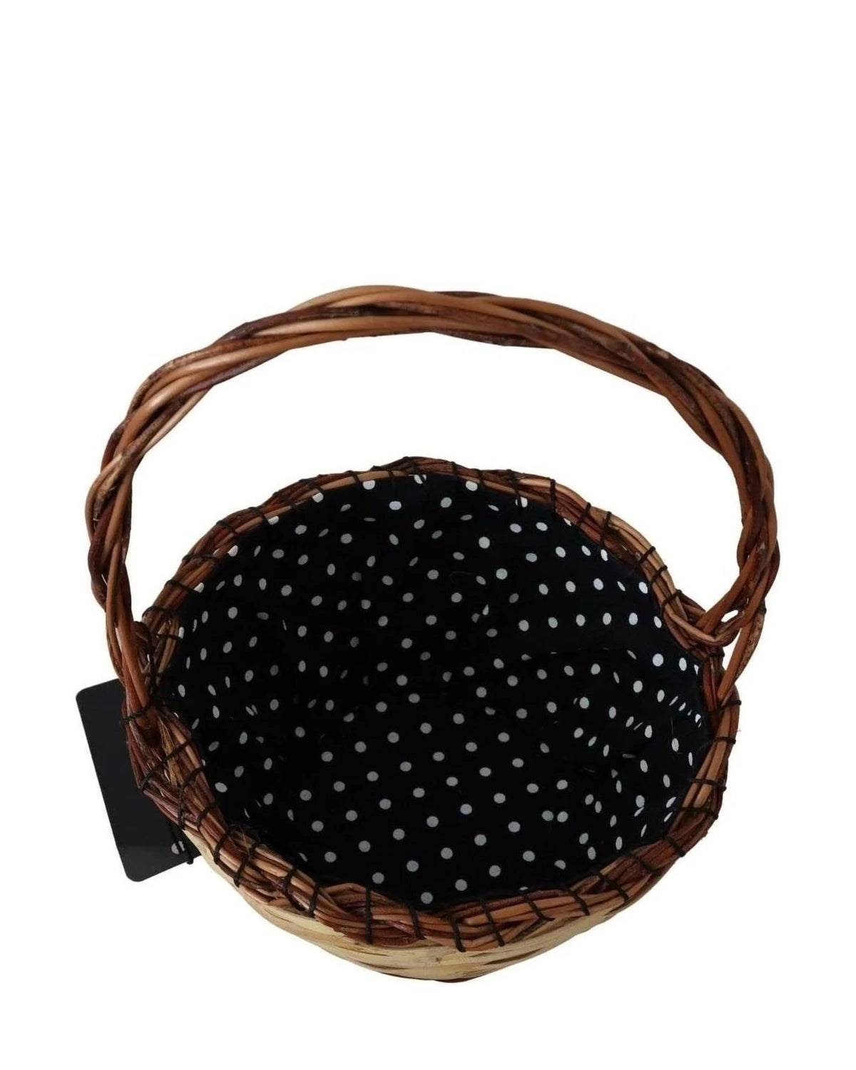 Dolce & Gabbana Beige Chic Wicker Basket Tote Bag Handbags