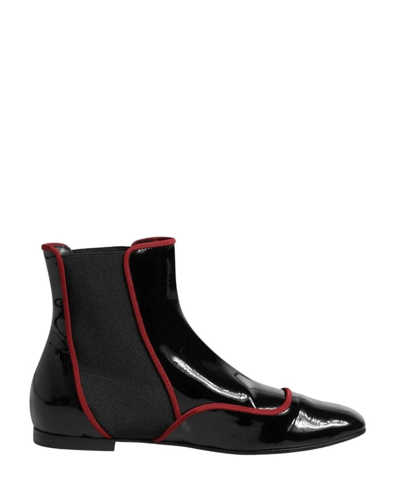 Dolce & Gabbana Black Jackie Buttoned Chelsea Boots Shoes Boots