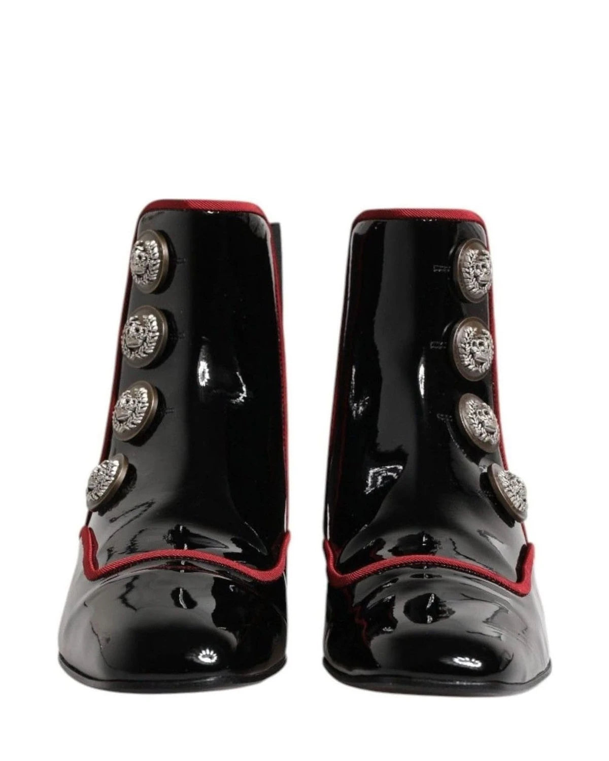 Dolce & Gabbana Black Jackie Buttoned Chelsea Boots Shoes Boots