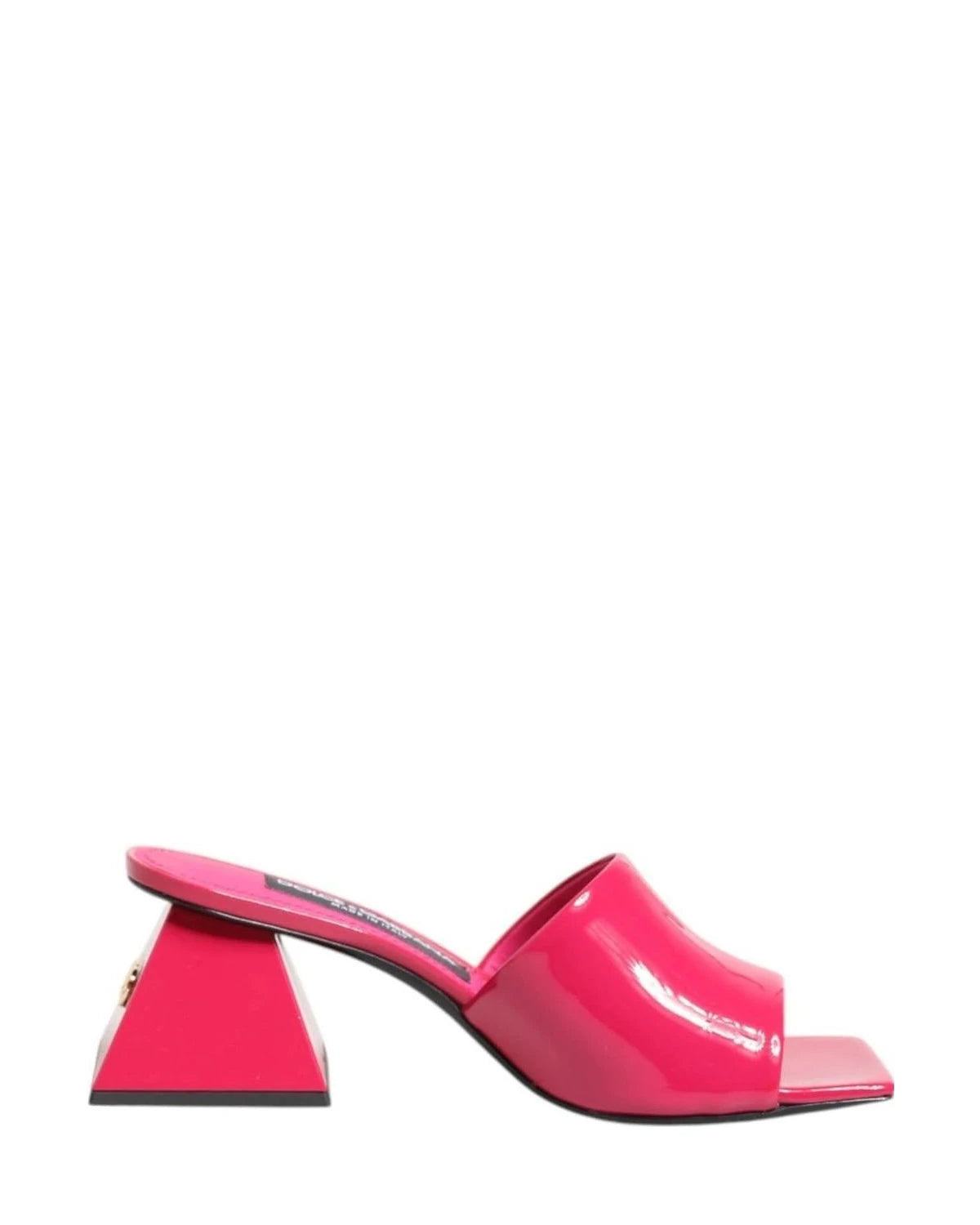Dolce & Gabbana Pink Open Toe Block Heel Mules Sandals Shoes Heels