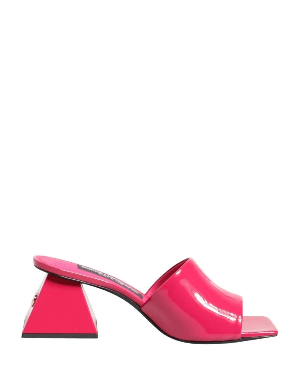 Dolce & Gabbana Pink Open Toe Block Heel Mules Sandals Shoes Heels