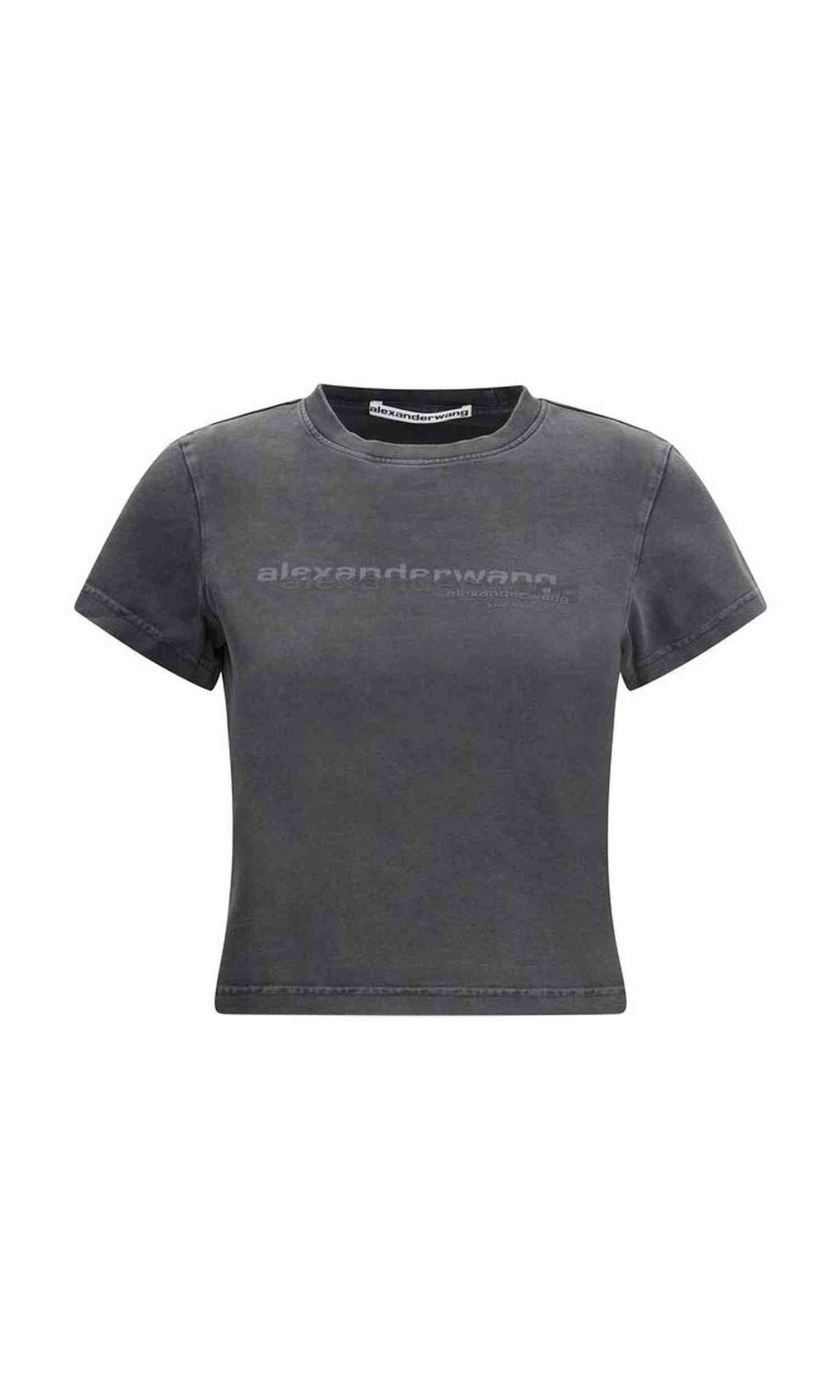 Alexander Wang Cropped T-Shirt Glam Steals