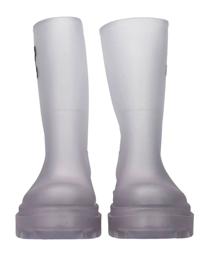 Off-white Transparent Pvc Ankle Boots Boots