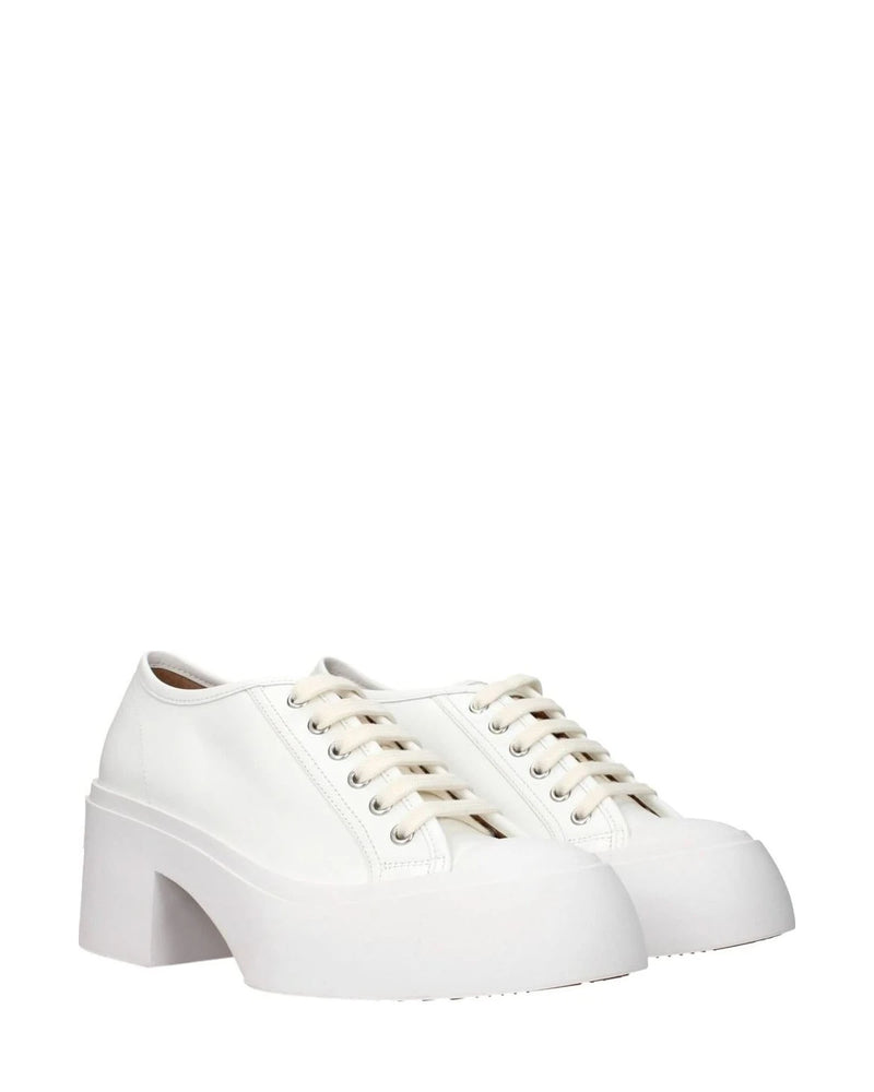 Marnie Leather White Marni Platform Sneakers Sneakers