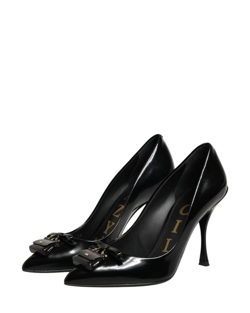 Dolce & Gabbana Black Bag Embellished Heels Heels