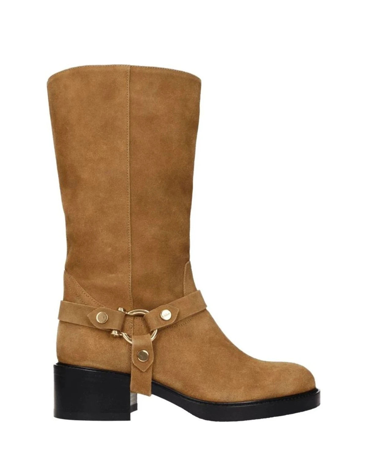 Chloé Brown Leather Ankle Boots