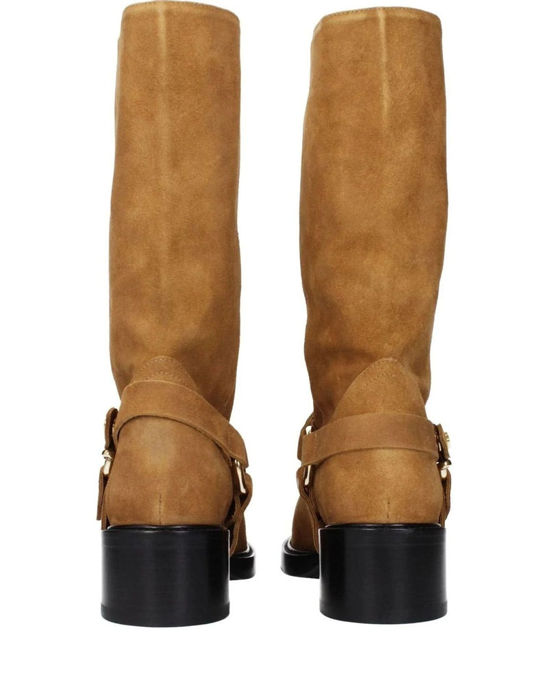 Chloé Brown Leather Ankle Boots Boots
