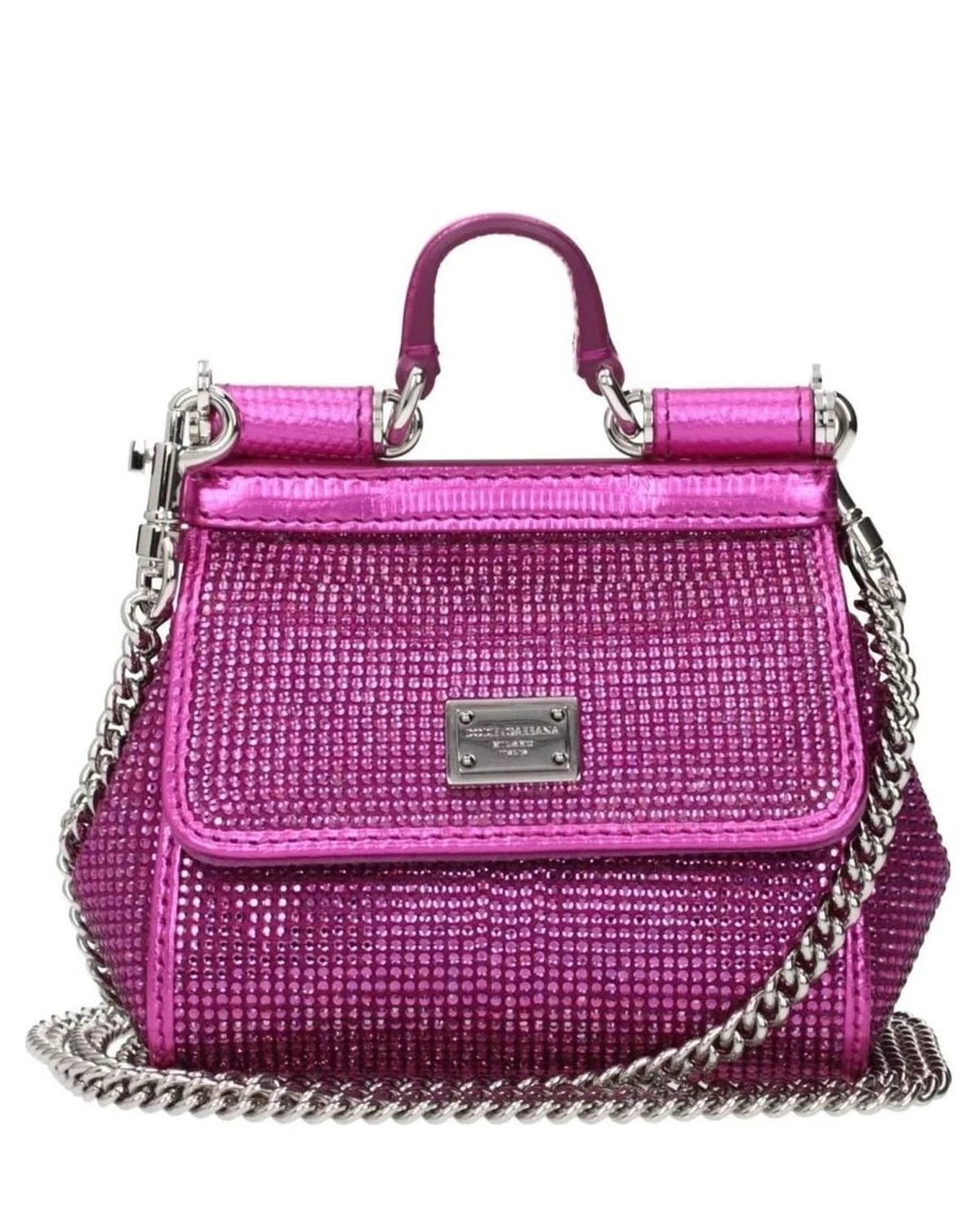Dolce & Gabbana Pink Satin Handbag Handbags