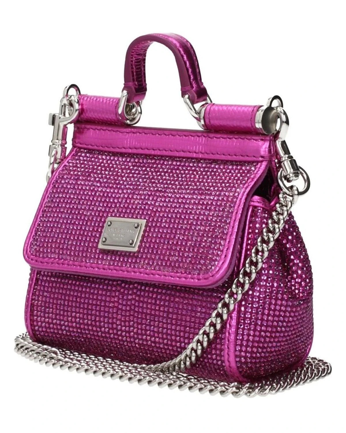 Dolce & Gabbana Pink Satin Handbag Handbags