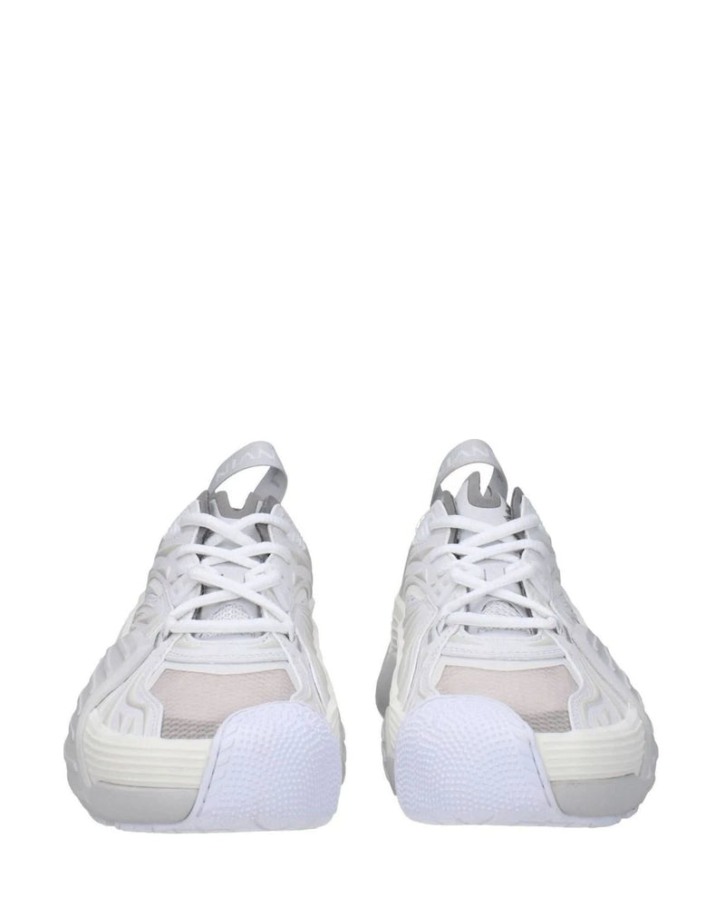 Lanvin White Leather Athletic Sneakers Sneakers