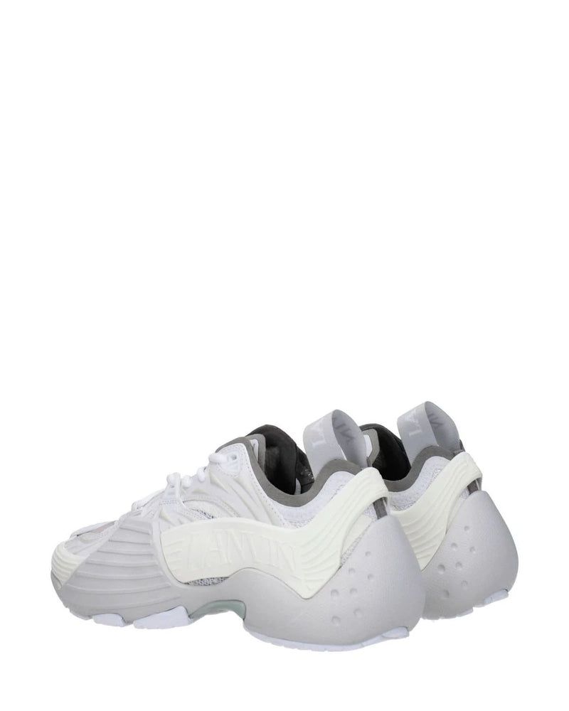 Lanvin White Leather Athletic Sneakers Sneakers
