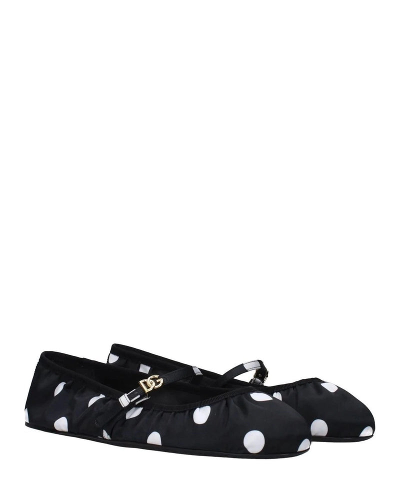 Dolce & Gabbana Black Ballet Flats Flats