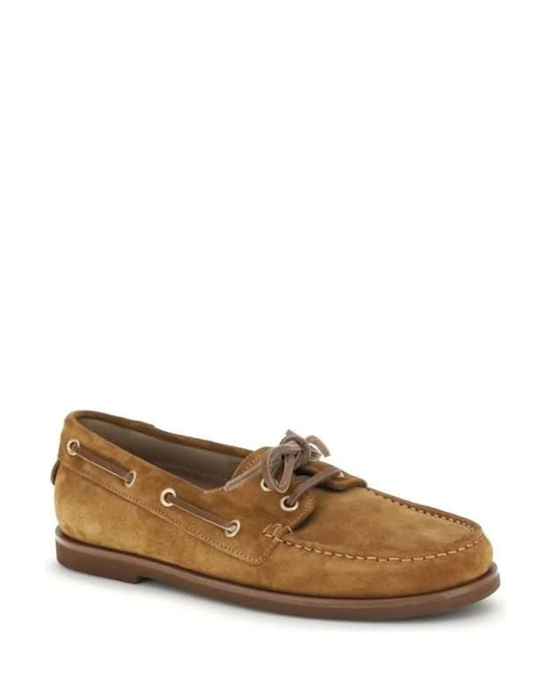 Gianvito Rossi Brown Calf Leather Bos Taurus Slip On Loafers Flats