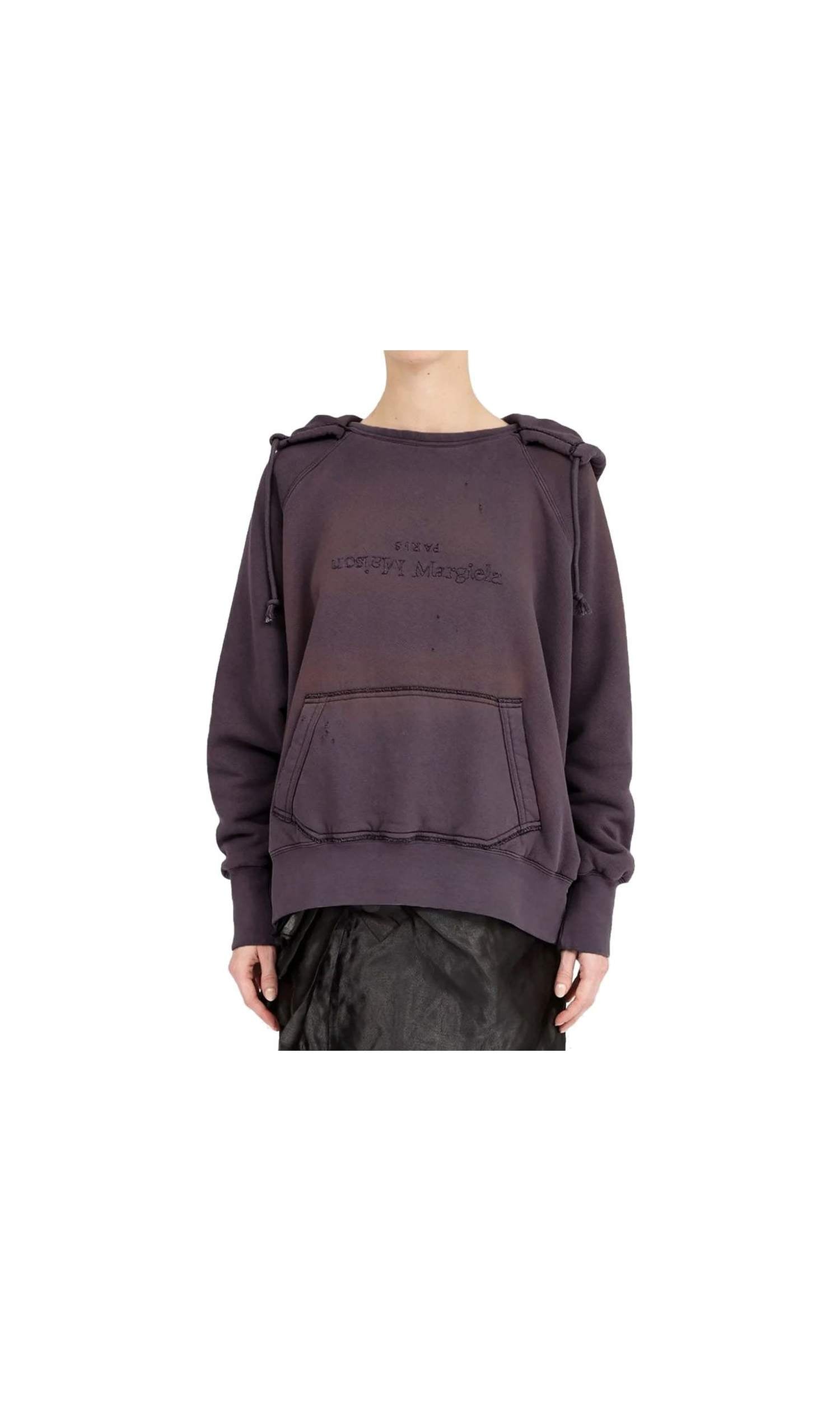 Maison Margiela Cotton Hooded Sweat-Shirt Glam Steals