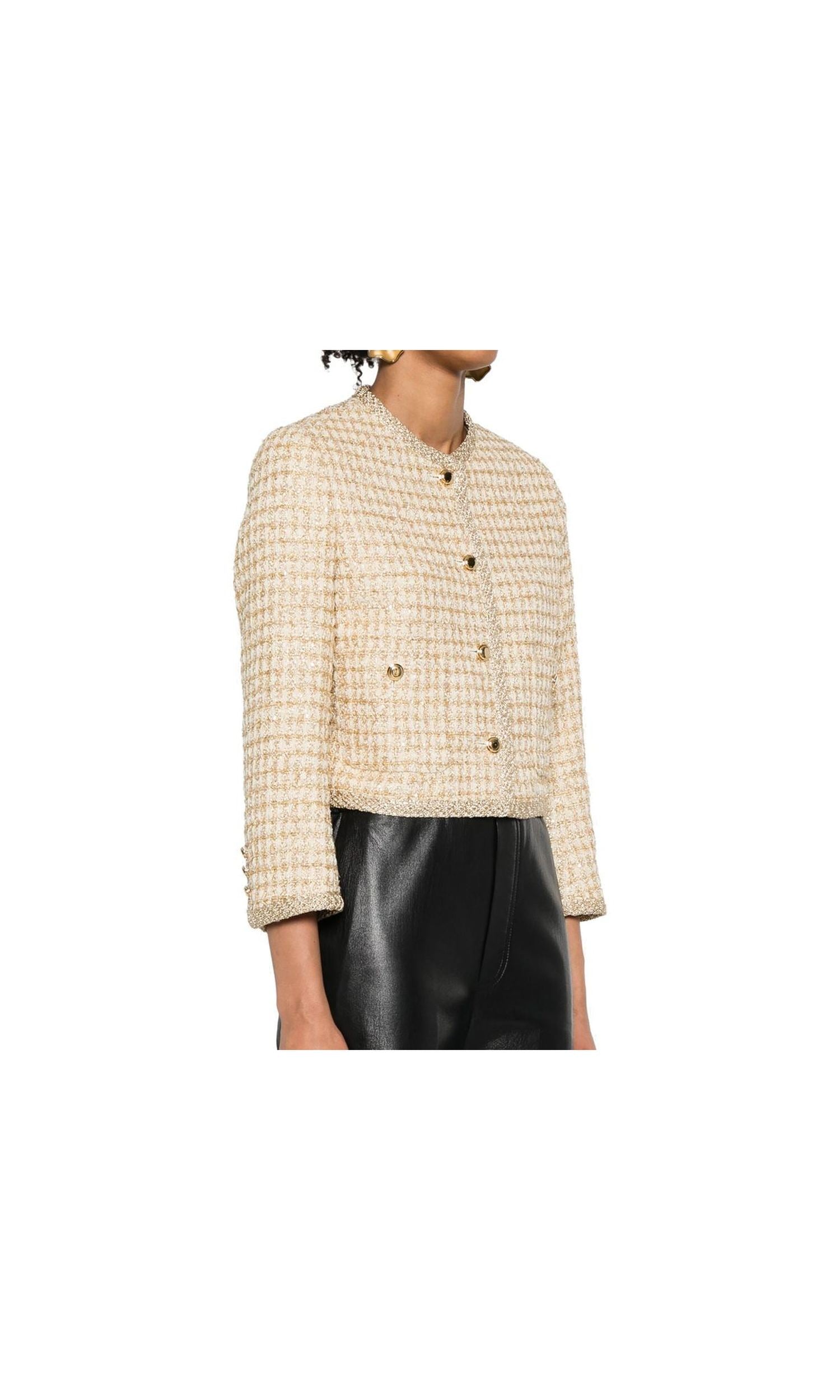 Miu Miu Check Lamé Jacket