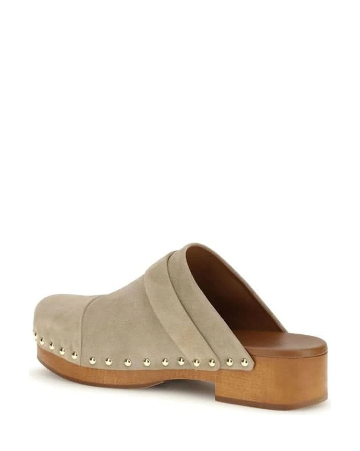 Chloé Beige Calf Leather Bos Taurus Clogs Flats