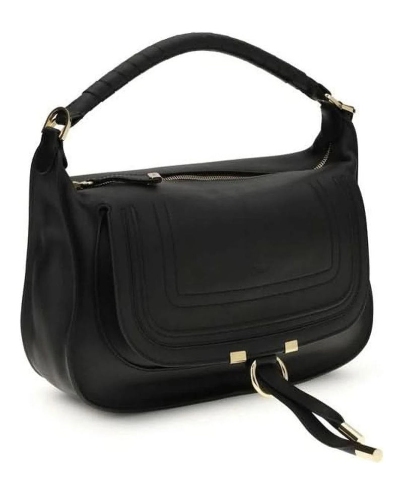Chloé Black Calf Leather Bos Taurus Shoulder Bag Shoulder Bags