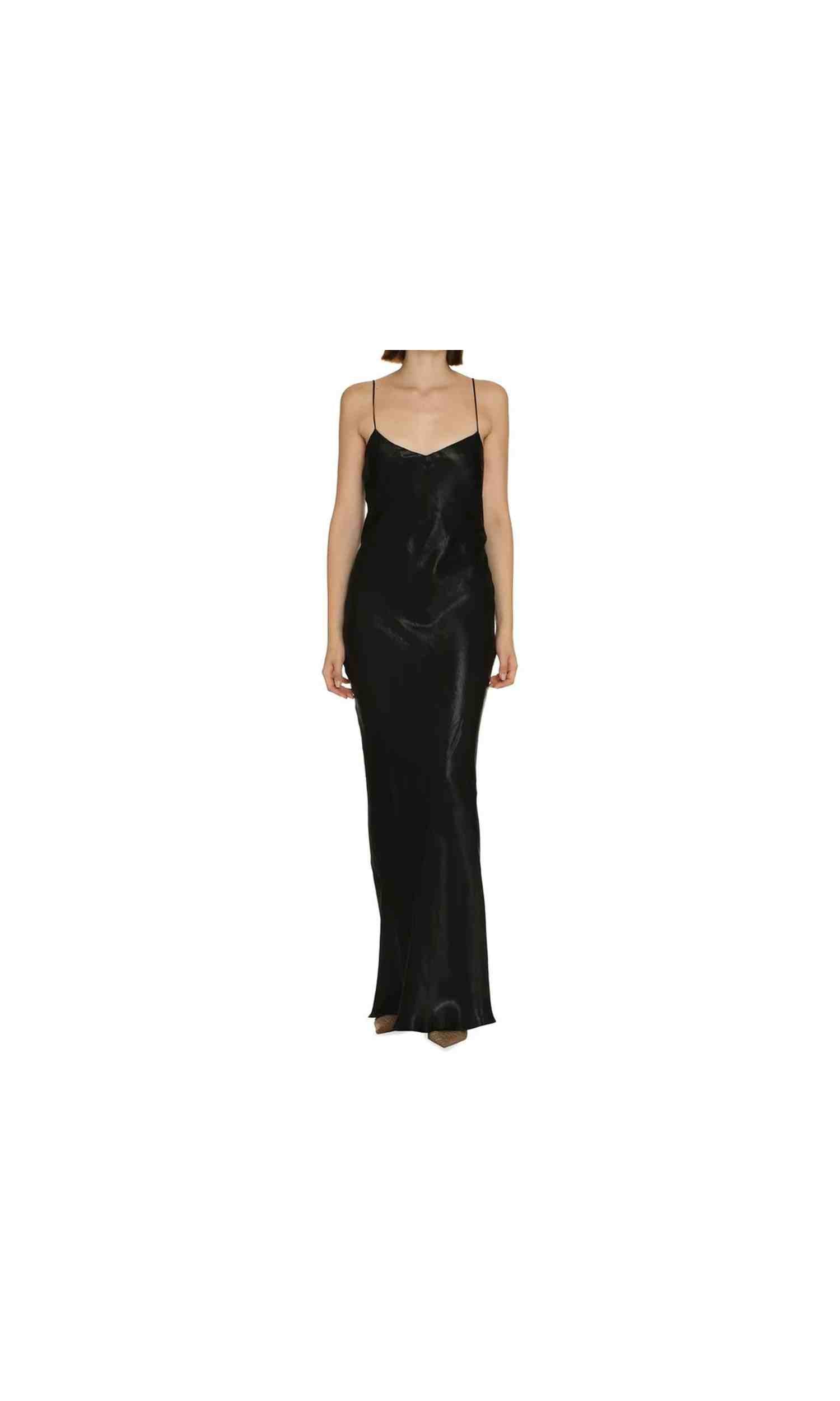 Saint Laurent Satin Long Dress