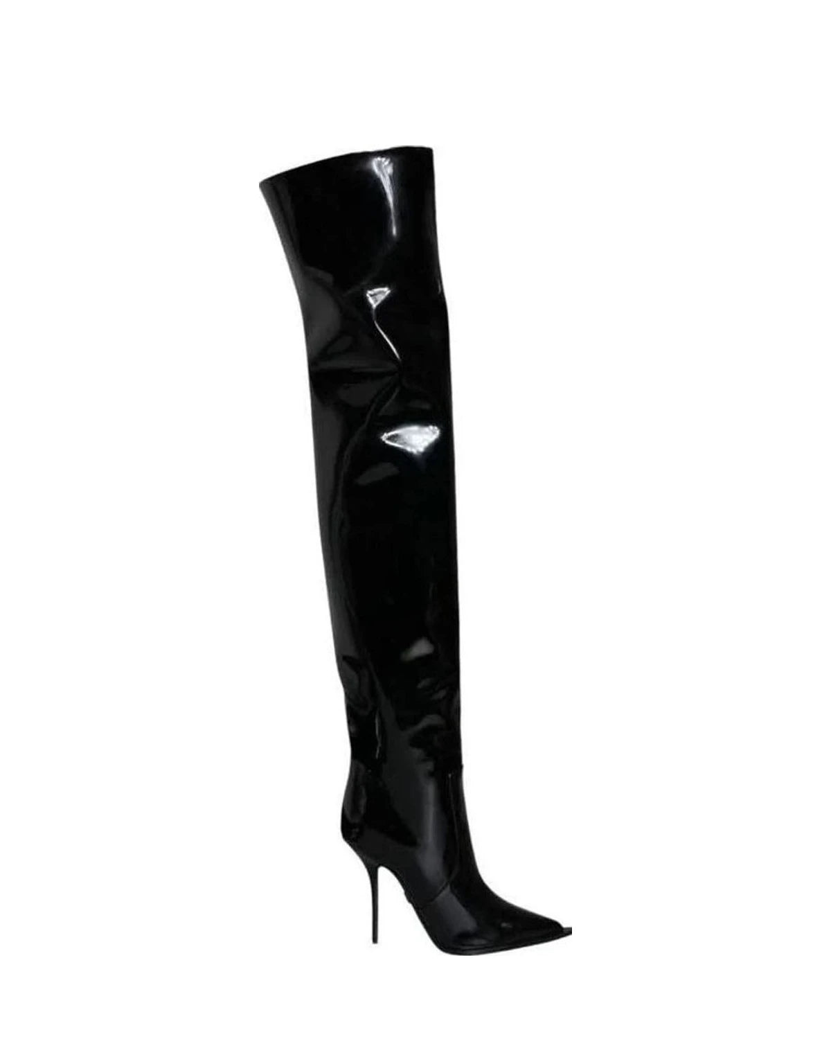 Dolce & Gabbana Black Leather Boots Boots