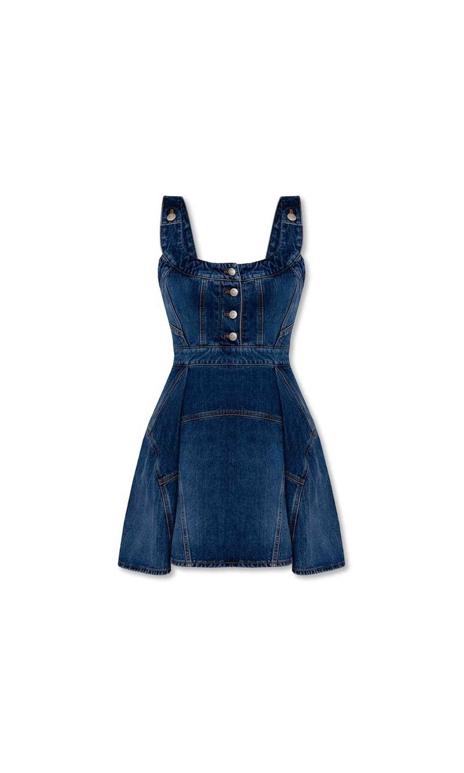 Alexander Mcqueen Denim Mini Dress