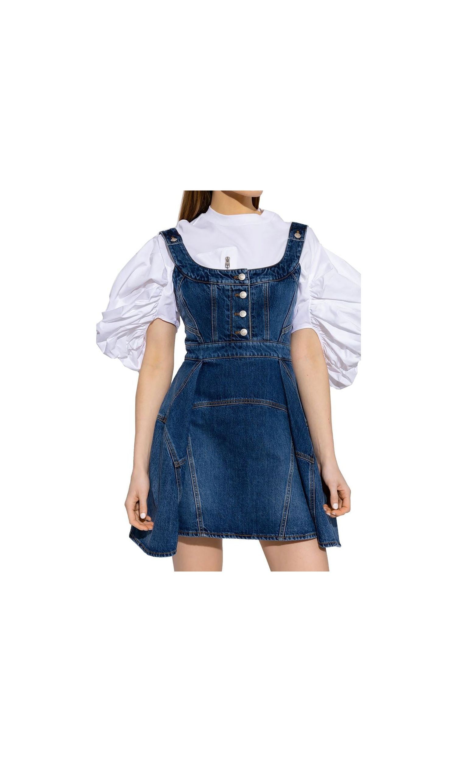 Alexander Mcqueen Denim Mini Dress